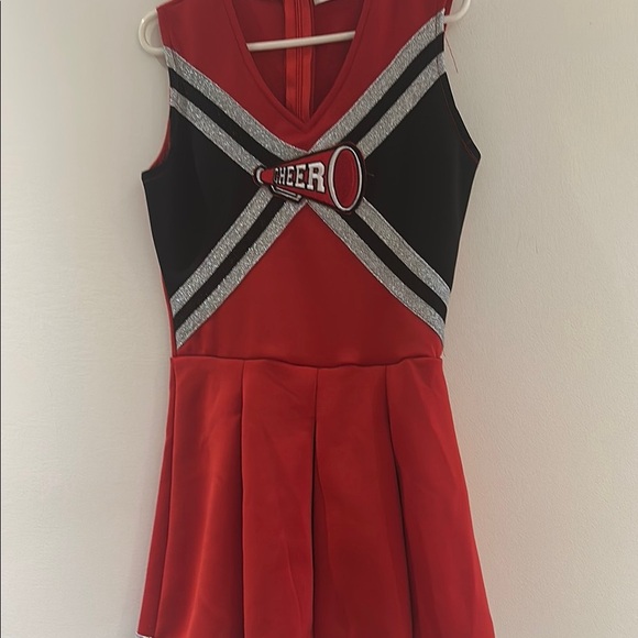 Red and Black Cheerleader Costume for Kids - Picture 2 of 6